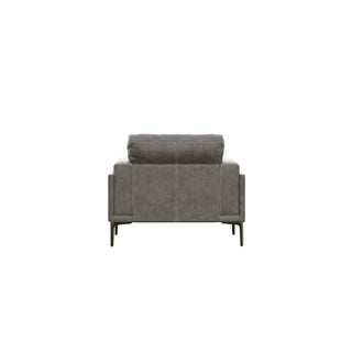 Transitional Fabric Chair - Dark Gray