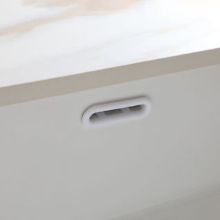 Elegant Vanity Top With Undermount Sink And Backsplash, Sintered Stone
