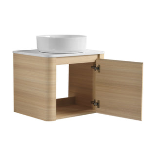 Mounted Bathroom Vanity With Art Sink & 2 Soft Close Doors