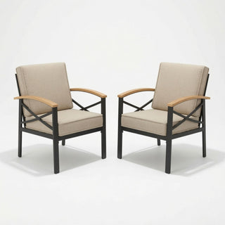 Outdoor Patio Armchair, All Weather (Set of 2)