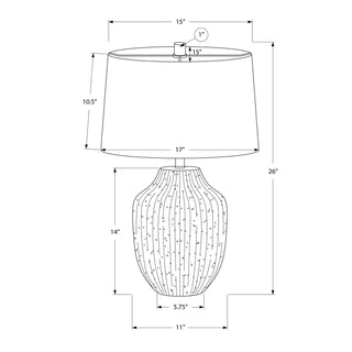 Lighting, Table Lamp, Ceramic, Transitional - Cream