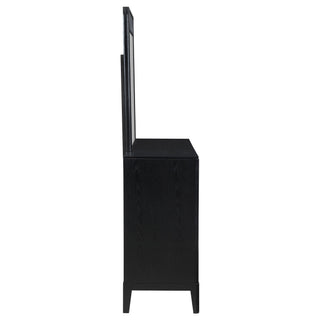 Ennis - 8 Drawer Dresser With Mirror - Black