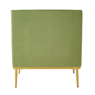 Elegant Curved Armrest Accent Armchair