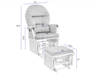 Mason - Comfortable Glider And Ottoman