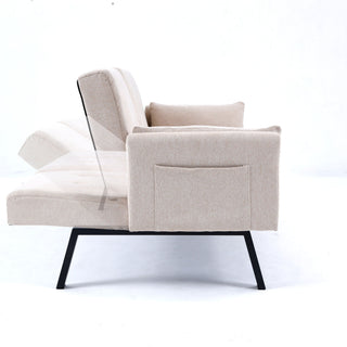 Sofa Bed With Foldable Design And Cup Holder