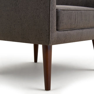 Leisure Chair With Curved Backrest