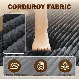 Modern Floor Sofa With 2 Pillows, Convertible Twin Size Folding Mattress For Living Room