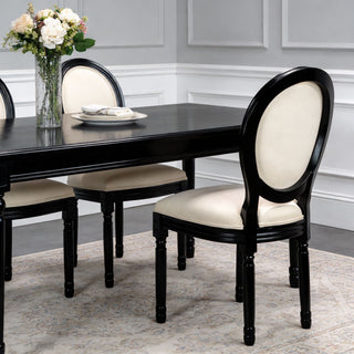 Upholstered & Round Back Dining Chairs (Set of 2)