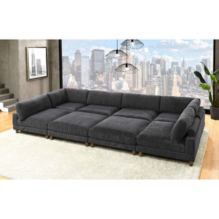 Modern Modular Sectional With Adjustable Back Support