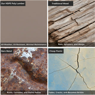 All Weather Patio Dining Chairs (Set of 2)