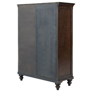 Berwick - 6 Drawer Chest With Door - Dark Oak