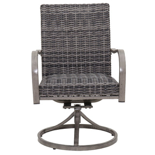 Outdoor Swivel Dining Chair (Set of 2) - Gray