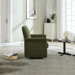 Modern Swivel Barrel Accent Chair With Base