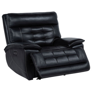 Hayden - Power Recliner With Dual Control, USB Charging Ports - Black