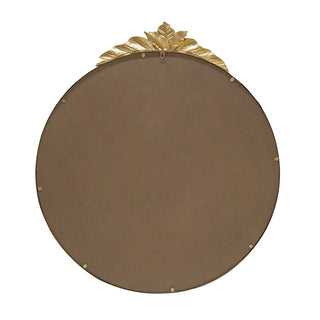Large Round Wall Mirror With Metal Frame, Circle Accent Mirror For Living Room Bedroom Entryway - Gold