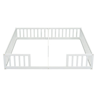Double Floor Bed With Fence, Guardrails, Without Door