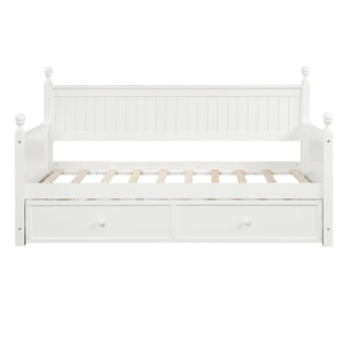 Twin Size Daybed & Twin Size Trundle - White