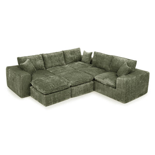 Sectional Sofa With Moveable Ottoman