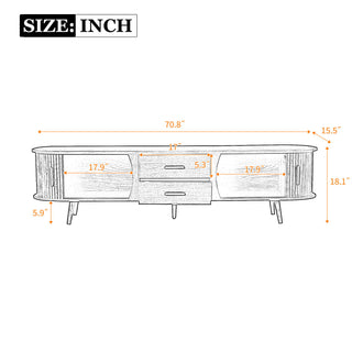 TV Stand, Entertainment Center With Storage
