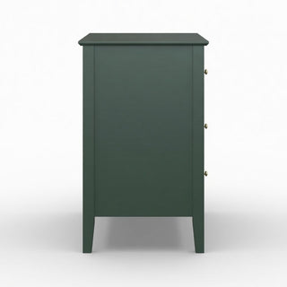 Fluted 3 Drawer Nightstand With Soft Close Slides
