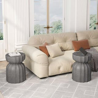 Outdoor And Indoor Waterproof Coffee Table (Set of 2) - Gray