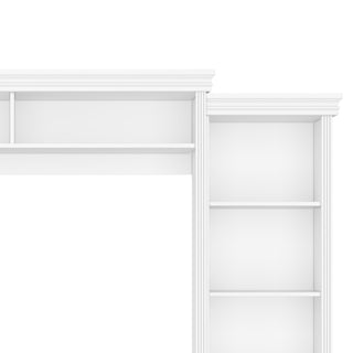Elegant Entertainment Center Wall Unit With Bookshelves
