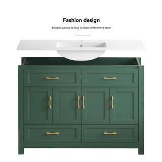 Bathroom Vanity With Sink Combo, 4 Soft Close Doors And 4 Drawers