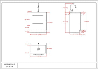 Metro - Laundry Cabinet & Faucet And Stainless Steel Sink