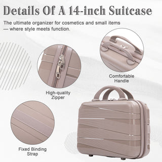 4 Piece Luggage Set, Combination Lock