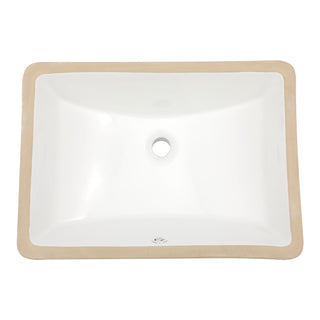 Modern Ceramic Undermount Bathroom Sink With Overflow, High Quality