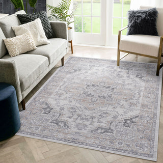 Marfi - 6' X 9' Oriental Area Rug - Ivory / Beige