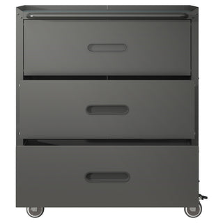 Heavy Duty Metal Storage Cabinet With Wheels 3 Drawer Tool Cabinet For Garage, Office, And Home Organizer Solutions