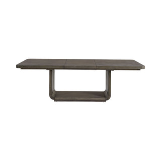Hollywood Park - Rectangular Dining Table With Leaf - Dark Gray