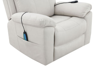 Chriki - Polished Power Motion Recliner With Lift Heating Massage Chair