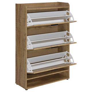 Claire - 3 Tier Shoe Cabinet - Brown