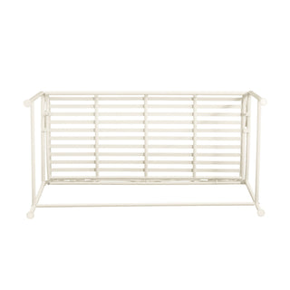 Sunnydaze - Outdoor Garden Bench - Matte White