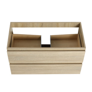 Wall Mounted Bathroom Vanity And Sink, 2 Soft Close Drawers