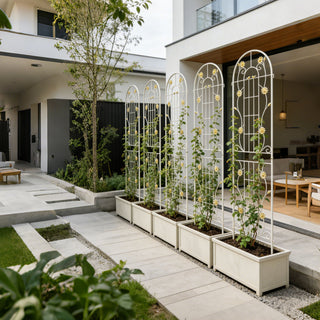 Metal Garden Trellis Rustproof Trellis For Climbing Plant Outdoor Flower Support