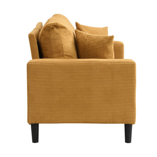 Modern Upholstered 2 Piece Sofa Set With 3 Seater And 2 Seater