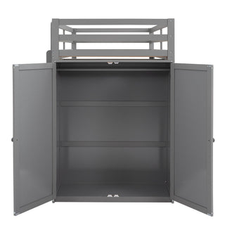 Loft Bed With Drawers, Desk, And Wardrobe