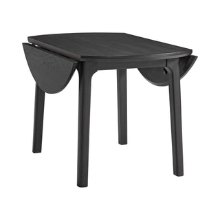 Garcia - 3 Piece Dining Set (Round Drop Leaf Table And 2 Chairs) - Black