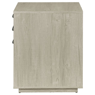 Loomis - 3 Drawer Home Office File Cabinet - White / Gray