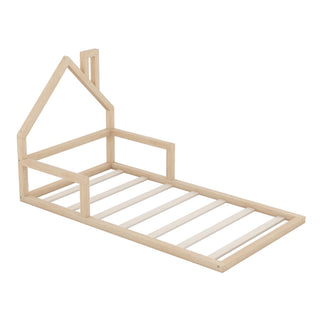 Floor Bed With House Shaped Headboard