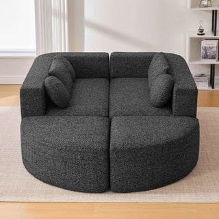 Boneless - Couch Modular Sectional Sofa With Deep Seating And Curved Design