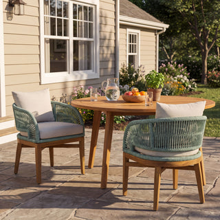 Outdoor Dining Chairs With Cushion (Set of 2)