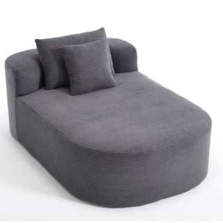 Oversized Chaise Lounge Sofa Bed With Deep Seat And Soft Pillows
