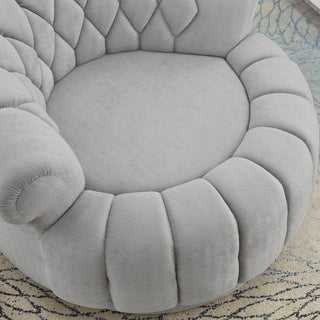 Round Swivel Accent Chair With Rotation