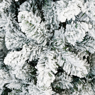 4 Pack Slim Pencil Christmas Trees With Snow Tips, Warm LED Lights, For Indoor Use - Green
