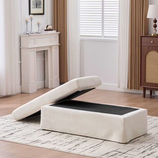 Ottoman Foot Stool With Metal Legs