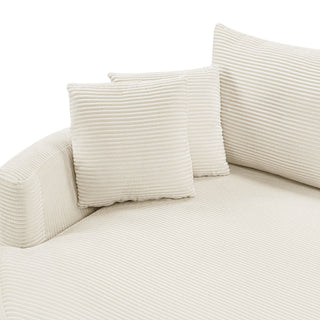 Oversized Double Chaise Lounge Sofa With USB Ports